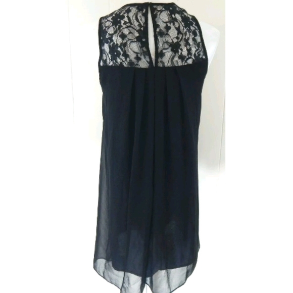 BCBGeneration Black Lace Trim Babydoll Dress - Picture 4 of 4